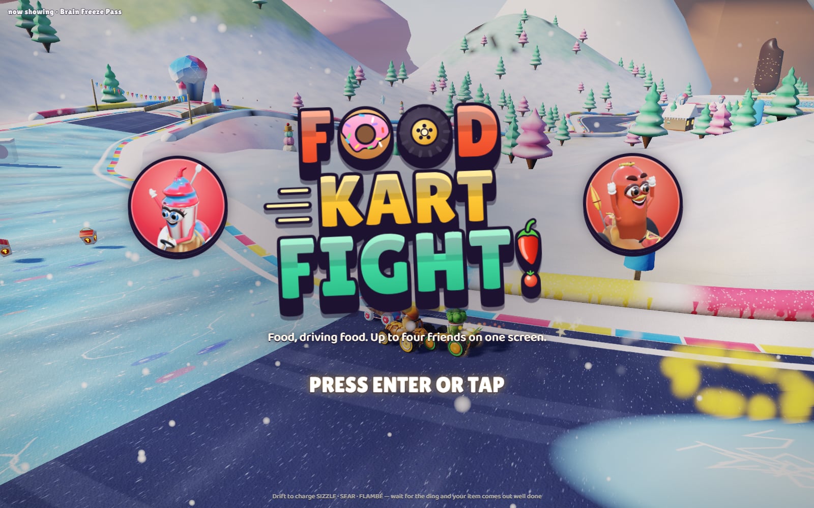 Title screen showcasing two more drivers
