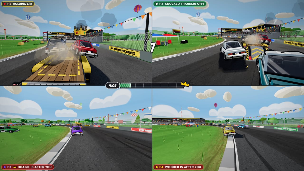Four players on one screen at The Big Fair